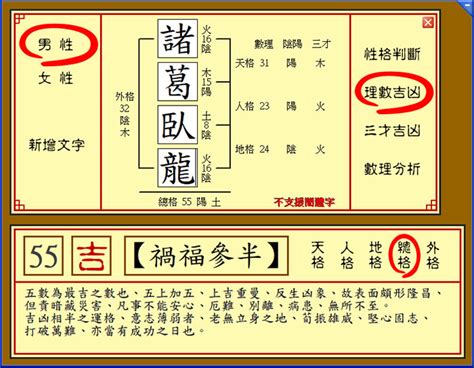 筆劃吉兇|免費姓名吉凶分析